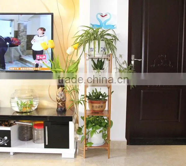 2015 Solid Wood Flower Shelf,retail Store Wood Display Shelf photo-3