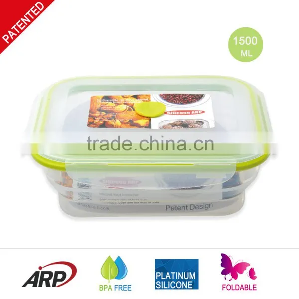 1500ml Rectangular Silicone Lunch Box photo-3