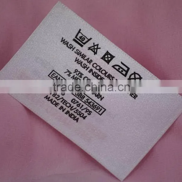 Made in China First Grade Screen Printed Coat Size Label photo-4