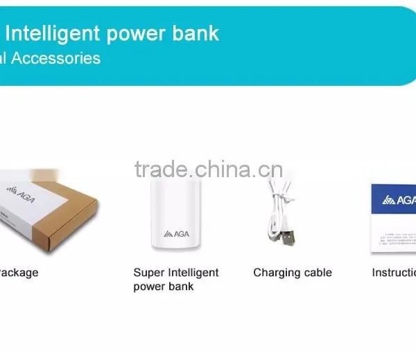 AGA Smart 10000mAh Power Bank for Iphone | Portable Small USB Lithium Battery Charger | Mini Power Supply for Digital Devices photo-6