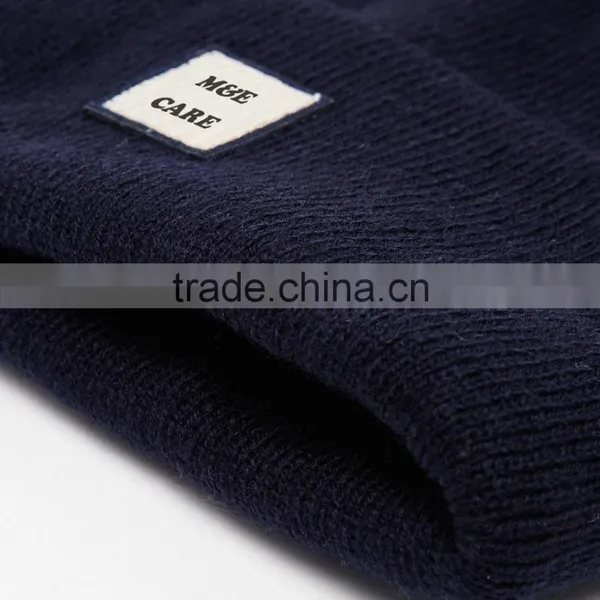 Custom Fashion Patch Logo Blank Beanie Hat Wholesale photo-3