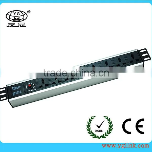 Best quality 8 ways PDU with overload protector