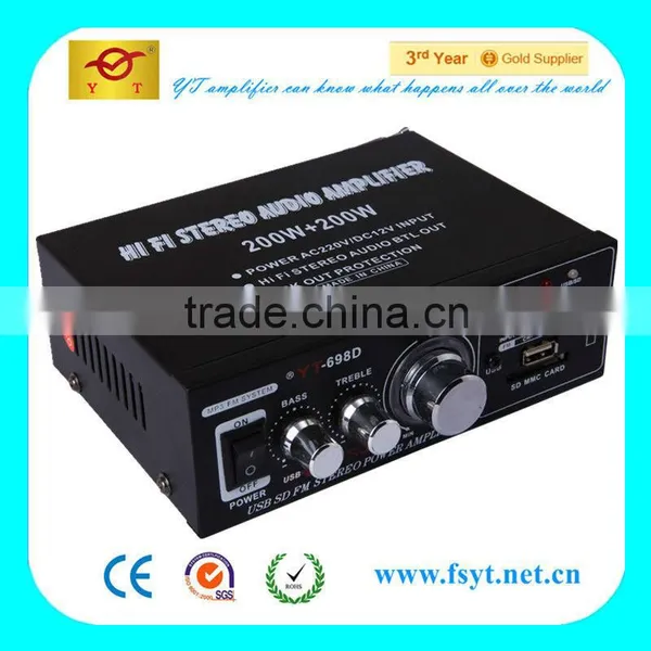 Professional USB SD Amplifier YT-698D Support USB/SD/FM