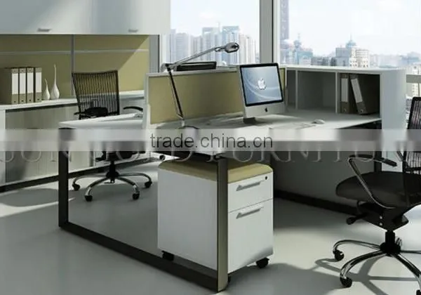 Modern 6 Person Office Workstation Partition With Metal Leg ( SZ-WS049-1) photo-3