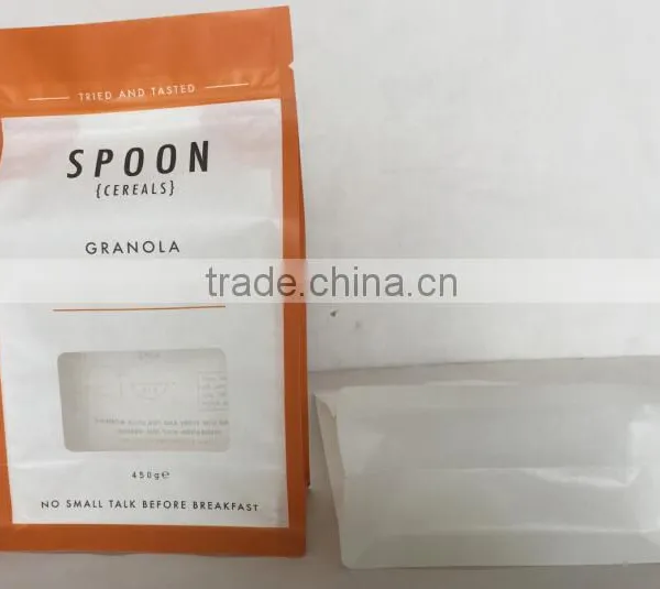 Block Bottom Rice Paper Pouch Bags For Rice Packing photo-4