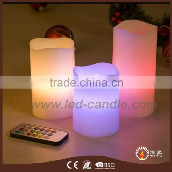 2016 Cheap Wholesale Wax Color Changing Candles With 18 Keys Remote