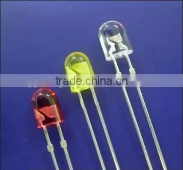 High Quality Through Hole Type Colored Round Oval Straw Hat 5mm LED Diode photo-4