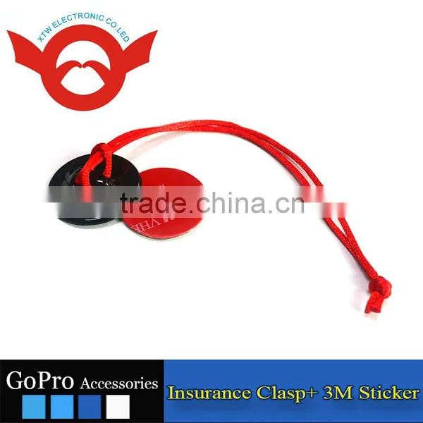 Insurance Clasp Safety Tethers With 3M Sticker for GoPro Hero 3+/3/2/1 Gp21 photo-3