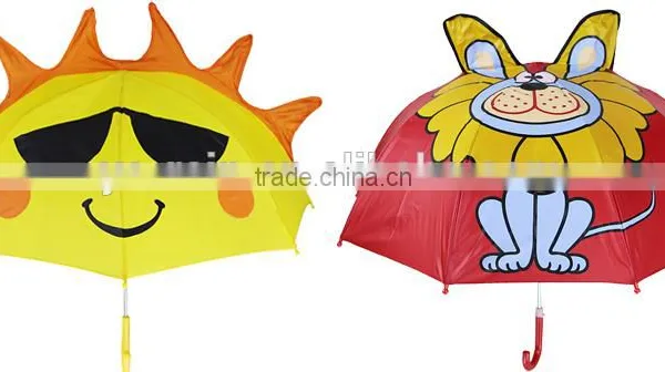 2015 Muni Children Cartoon Animal Shape Cheap Fashion Kids Umbrella With Two Ears Wholesale photo-4