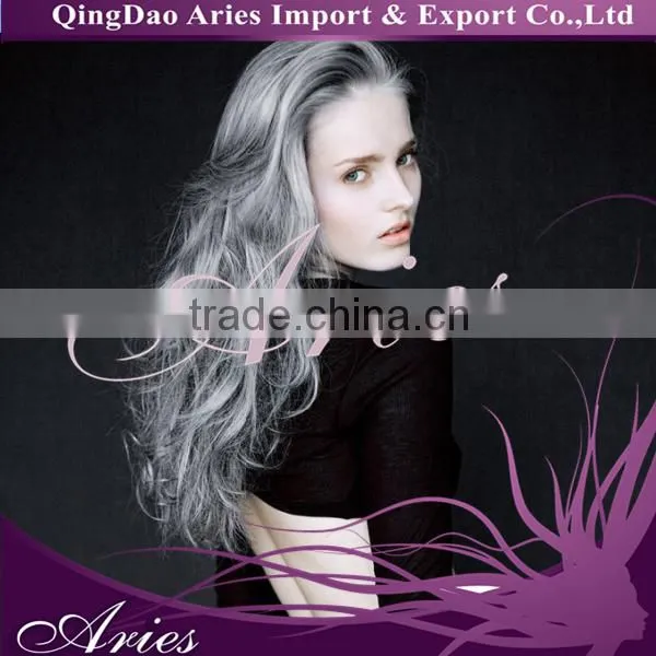 70cm Long Wavy Grey Hair Anime Cosplay Wigs Fancy Cosplay Lace Front Wig
