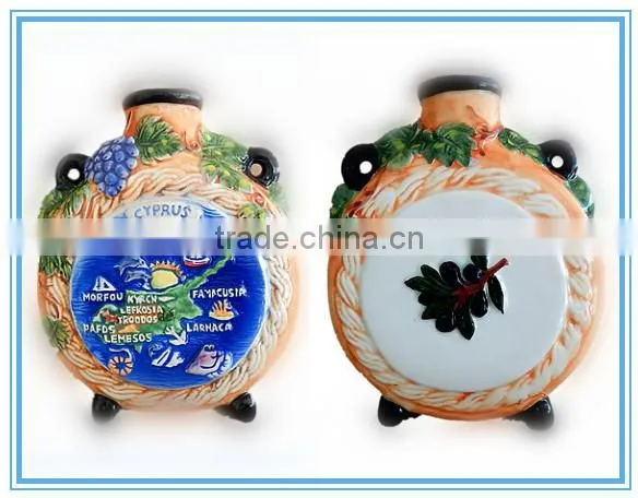 Cyprus Ceramic Souvenir Wine Bottle photo-2