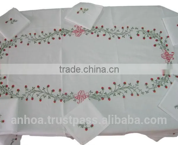 Cheap Cotton Table Cloth and Napkin
