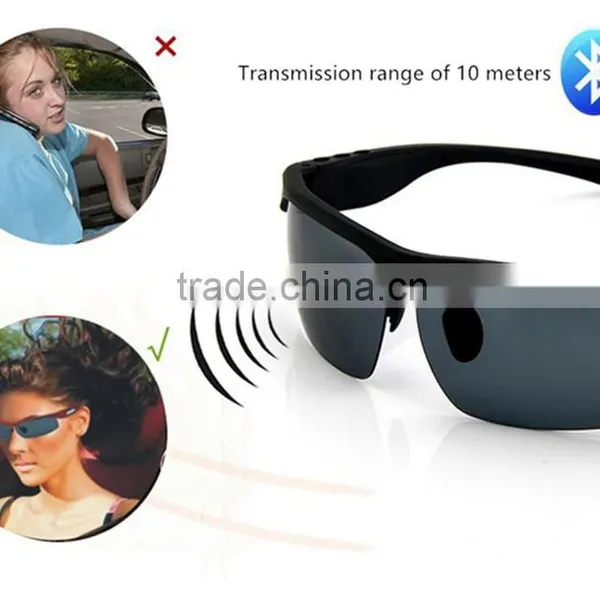 2016 New Smart Phone Sports Stereo Bluetooth Headset With Sunglasses Bluetooth Version 3.0 photo-4