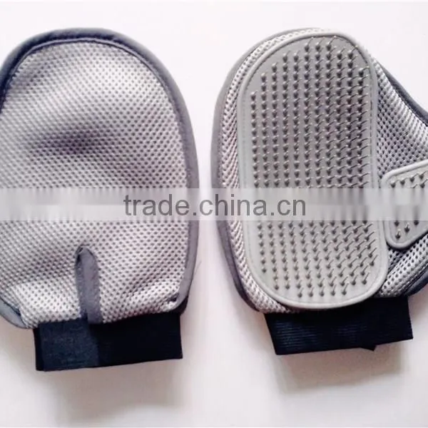 Hot Cut Hand Shaped Dogs & Cats Pet Grooming Bath Massage Glove Brush Comb photo-6