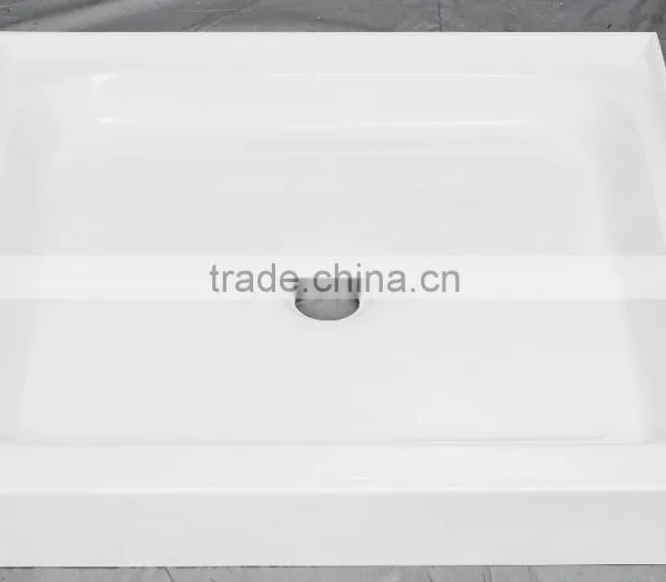 North America AUS Market UPC/cUPC Certified 3 Side Tile Flange Shower Base, Shower Tray, Deep Shower Tray photo-2