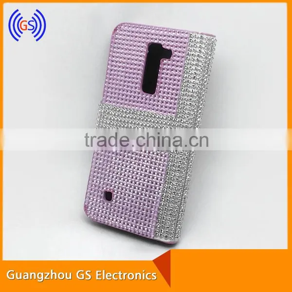 Customized Flip Bling Bling Crystal Rhinestone Cell Phone Cases For LG K4 K7 K10