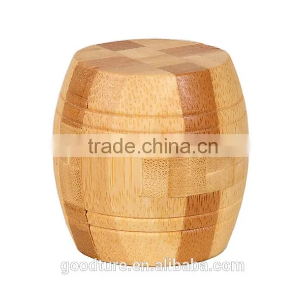 2015 Hot Sale Bamboo IQ Intelligent Puzzle Magic Puzzle Kongming Lock Brain Teaser Model Number GAD1121