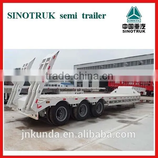 2015 Made in China Tri-axle Low Bed Semi Trailer Truck