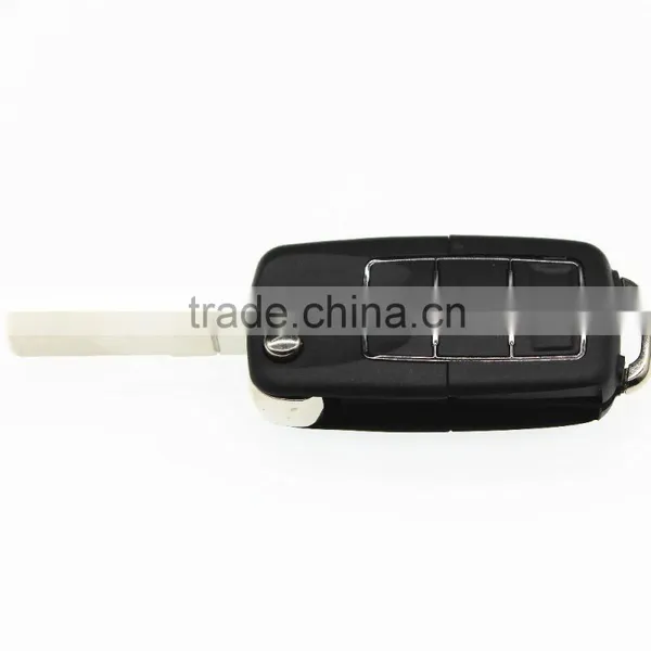 Volkswagen Black Plastic Infrared Car Key With Replace Fake Key, 3 Buttons photo-3