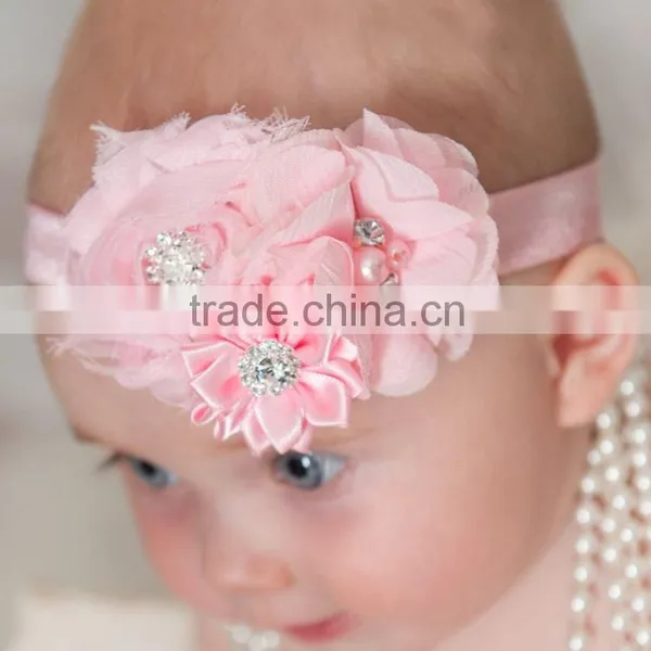 New Baby Flower Elastic Headband Pretty New Design Hair Band for Sales photo-4
