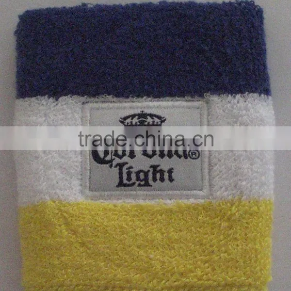 Promotional sweatband for whoesale/sport wrist sweatband with pocket/custom tennis sweatbands wristbands