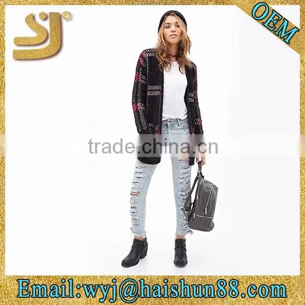 Fuzzy Plaid Cardigan photo-4
