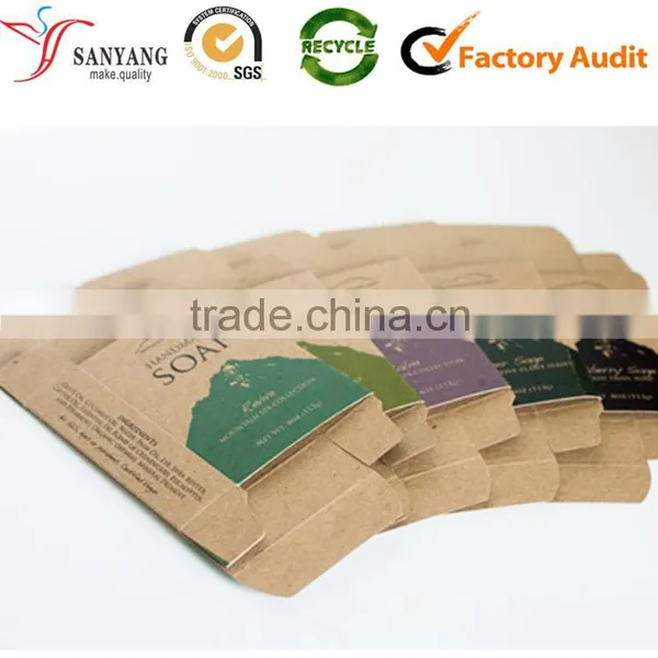 Custom Print Kraft Paper Soap Box Flat Packing Soap Box Supplier's Choice photo-2