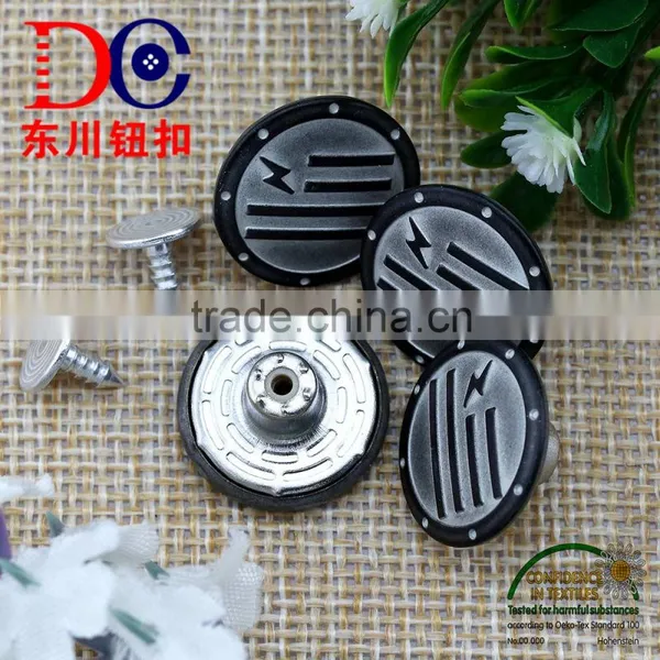 Lightning Cap Customized Button Silver Jeans Button for Denim Jeans photo-3