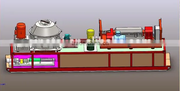 oil drilling mud drying system and drill cutting treatment system