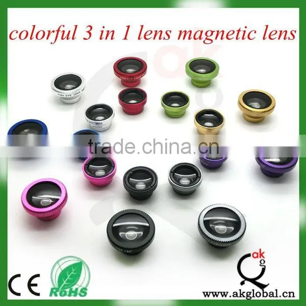 New 180 Degree Fish Eye Lens + Macro Lens Magnetic Mount For Iphone photo-4