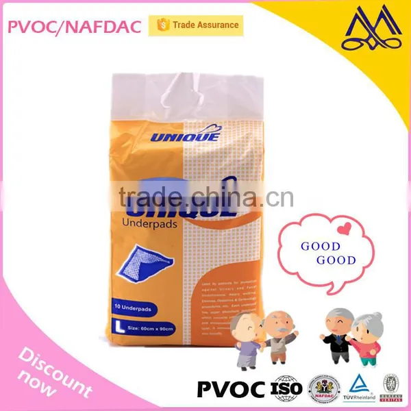 Competitive Price Good Quality Disposable Incontinent Under Pad Manufacturer From China/Disposable Adult Hospital Nursing Pad