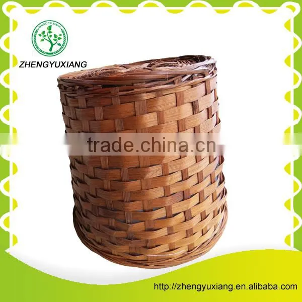 Handmade Bamboo Plant Basket With Plastic Bag photo-3