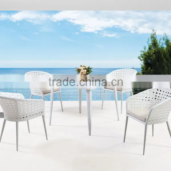 Noble Modern Restaurant Dining Hotel Rattan Table Chairs photo-4