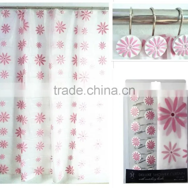 Eco-Friendly Factory Directly PEVA Shower Curtains;new 2015 Shower Curtain photo-5