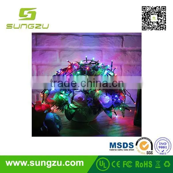 High Qulity Beatiful Solar Flower Led Lights for Wedding or Christmas Holiday Party Decoration