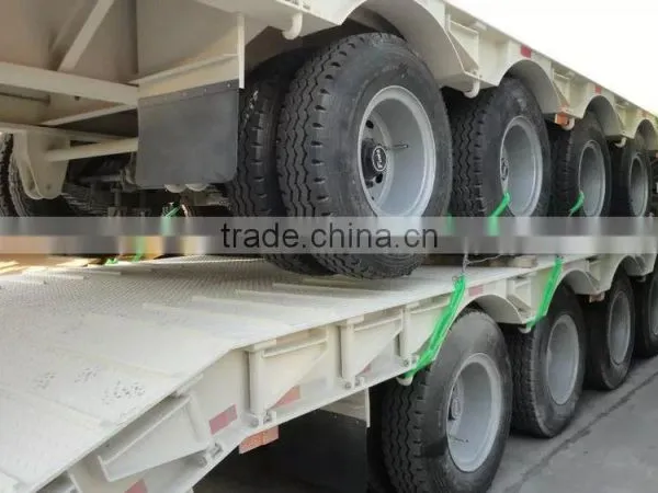 2 Axles Heavy Duty Machinery Transport Low Bed Semi Trailer (axle or Size Optional) photo-6