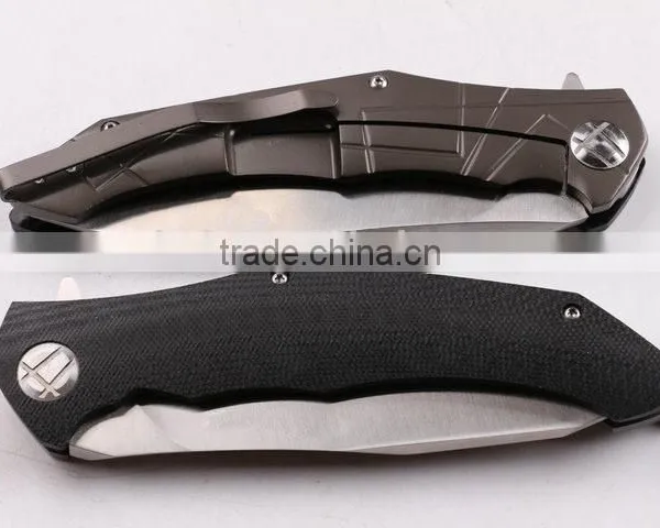 OEM Outdoor G10 Handle Pocket Knife With Sanding Surface photo-6