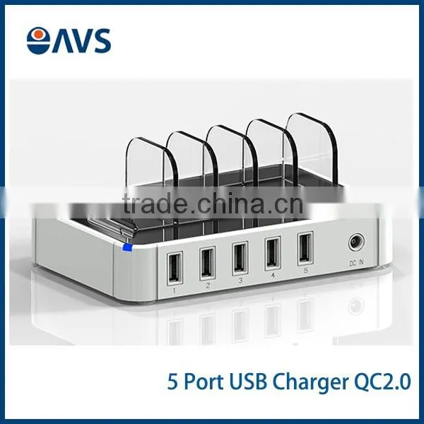 USB Chargering Station 0.5W Max Plastic ABS Multi 5 Port USB Charger For Mobile Phone photo-4