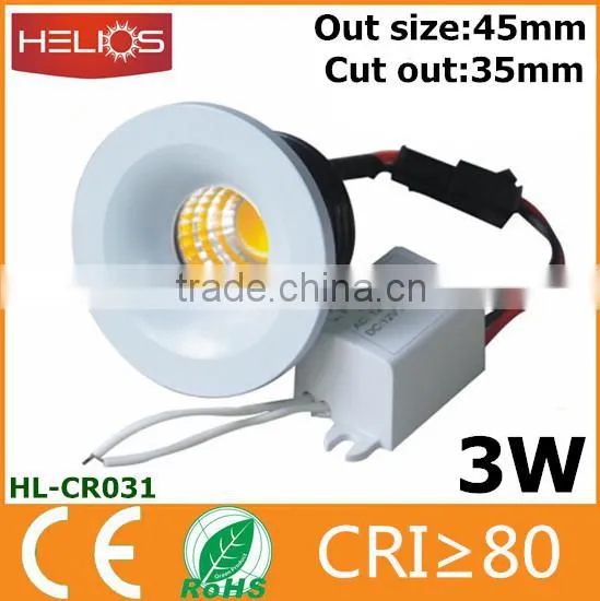 china supplier 3w mini 12v led recessed light