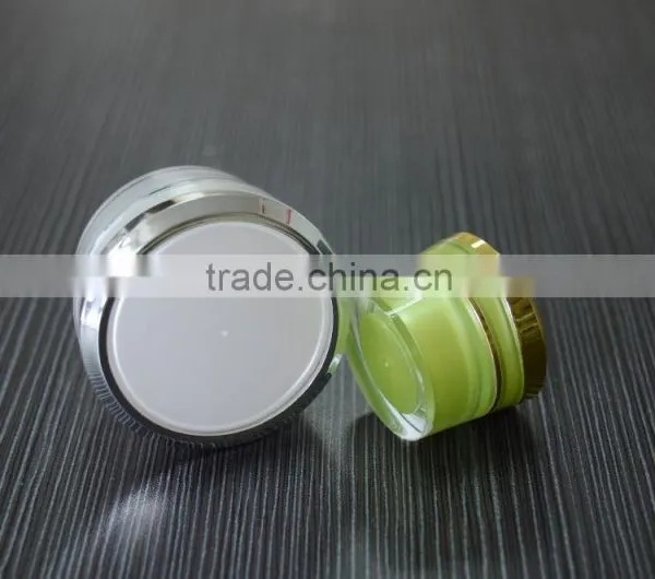 China Wholesale Packaging Cosmetic Cream Plastic Acrylic Cosmetic Jar photo-3