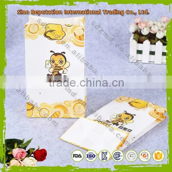 Custom Printed Block Bottom Fast Food Paper Bag photo-3