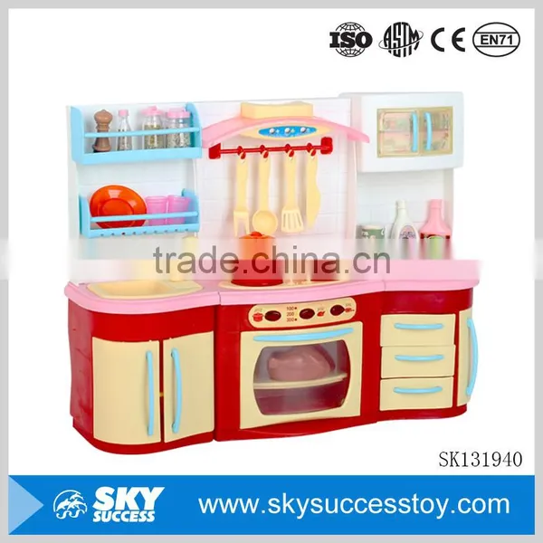 Cost Effective Girl Fully Equipped Fun Doll Toys Mini Toy Kitchen Set