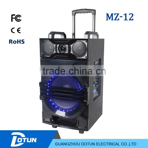 12 Inch Wooden Rechargeable Battery Portable Bluetooth Speaker MT-12