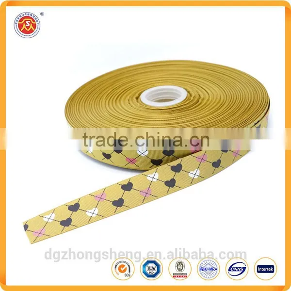 Manufacture Wholesale Silk Screen Printed Grosgrain Ribbons Silk Ribbons photo-5
