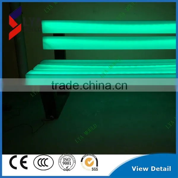 New LED Park Bench Garden Chair Plastic Material photo-2