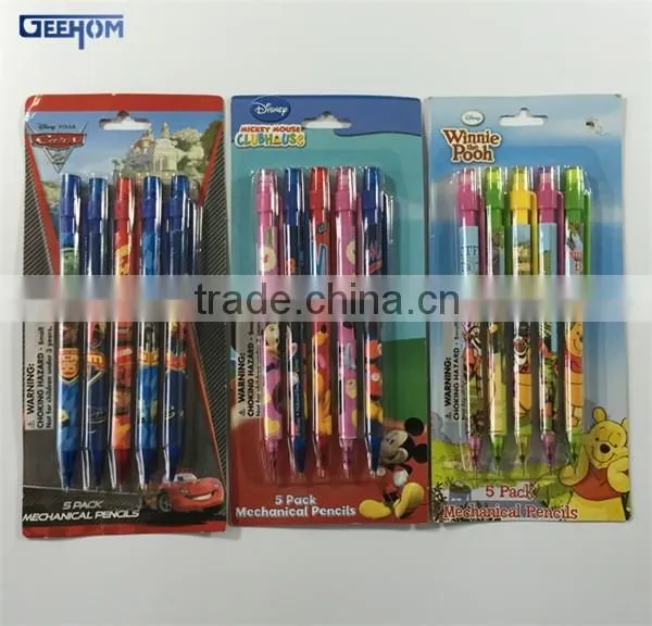 Cute Cartoon Printed 3 Pack Mechanical Pencil photo-5