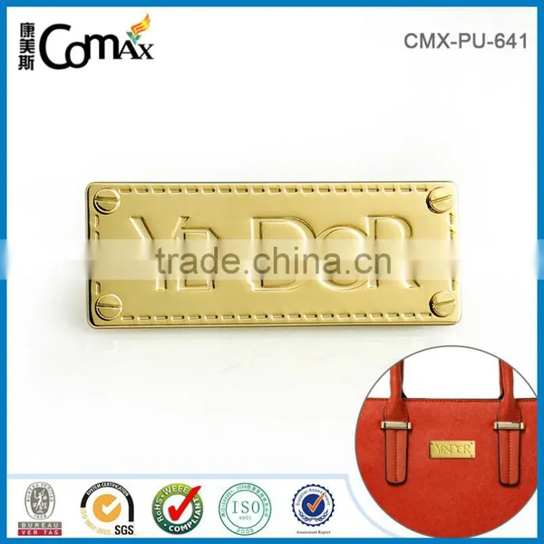 Custom Engraved Metal Logo Plate for Handbag photo-2