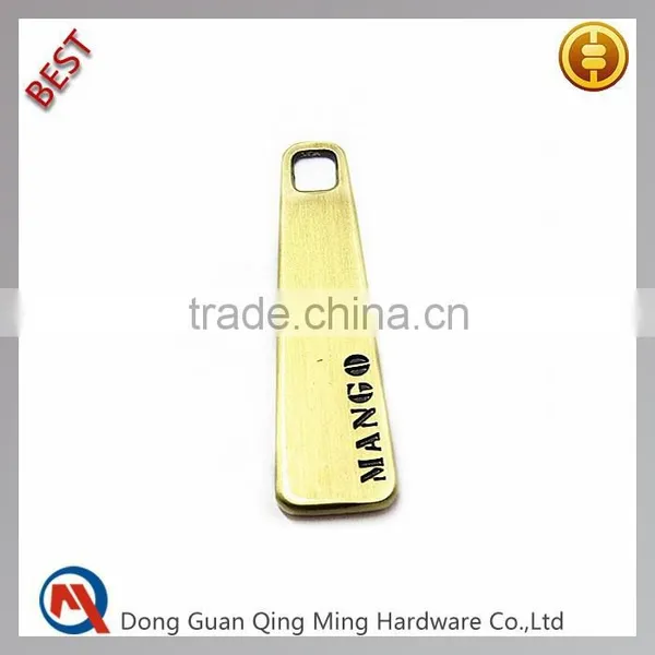 Bag Parts Custom Logo Metal Zipper Puller Sliders