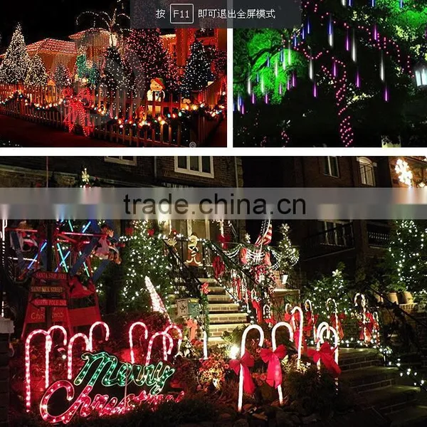 5050 Rgb 12V Led Meteor Shower Rain Tube Light Led Christmas Tree Decoration Outdoor 3d Led Flash Tube Smd3528 Led Meteor Light