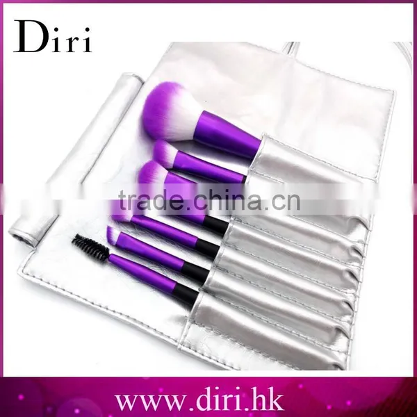 High Quality 7PCS Purple Makeup Brushes Set Powder Foundation Eyeshadow Blush Brush Tool photo-2